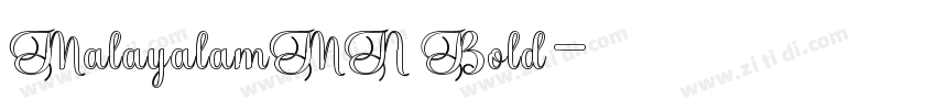 MalayalamMN Bold字体转换